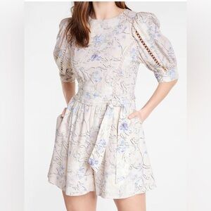 NWOT Express Multi Color Floral Mini Romper